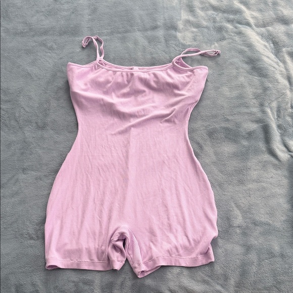 SKIMS Other - SKIMS Lilac Ribbed Romper